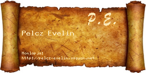 Pelcz Evelin névjegykártya